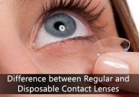 Difference between Regular and Disposable Contact Lenses